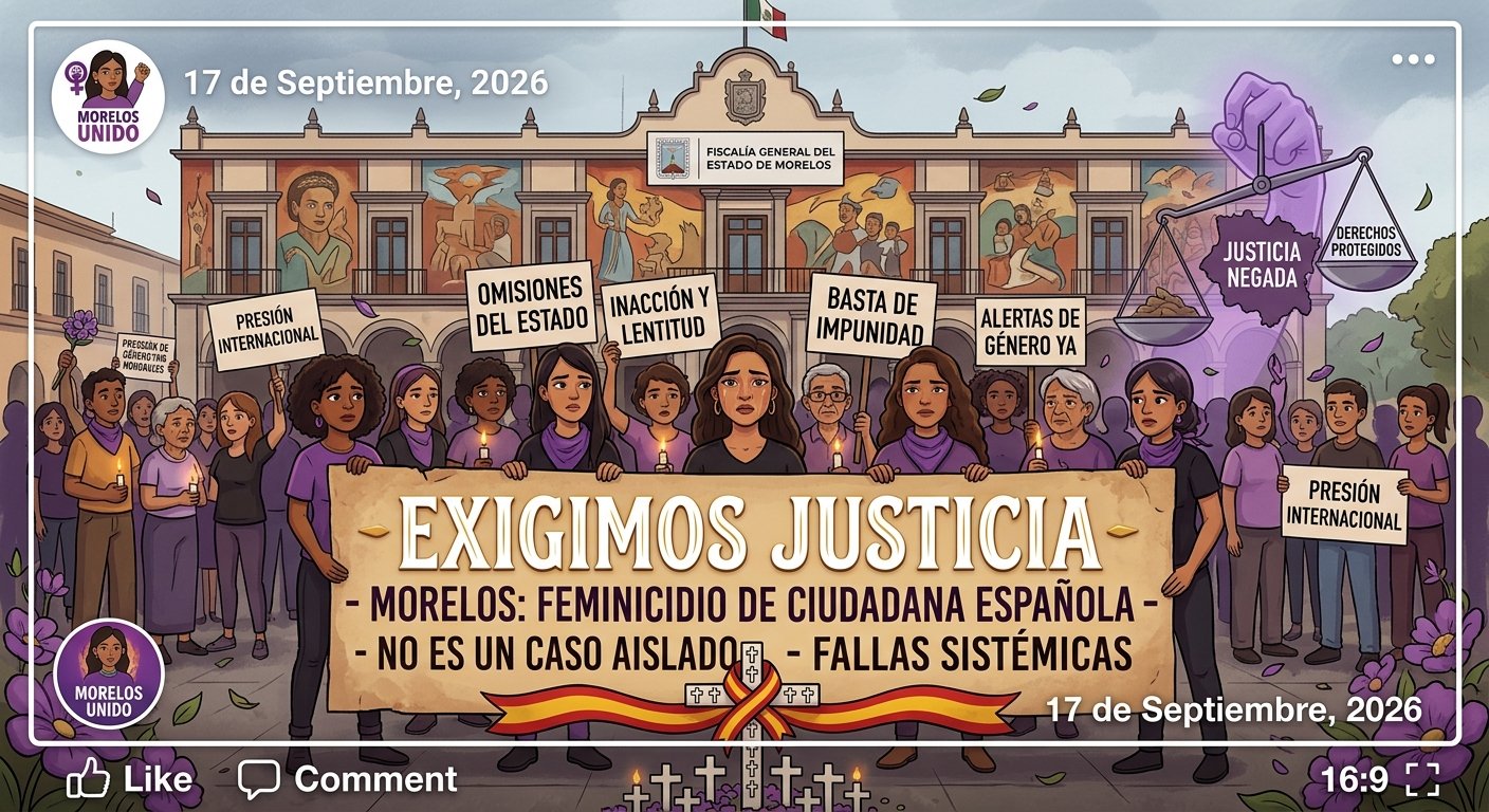 Persiste la impunidad en Morelos: feminicidio de ciudadana española evidencia deficiencias de las autoridades