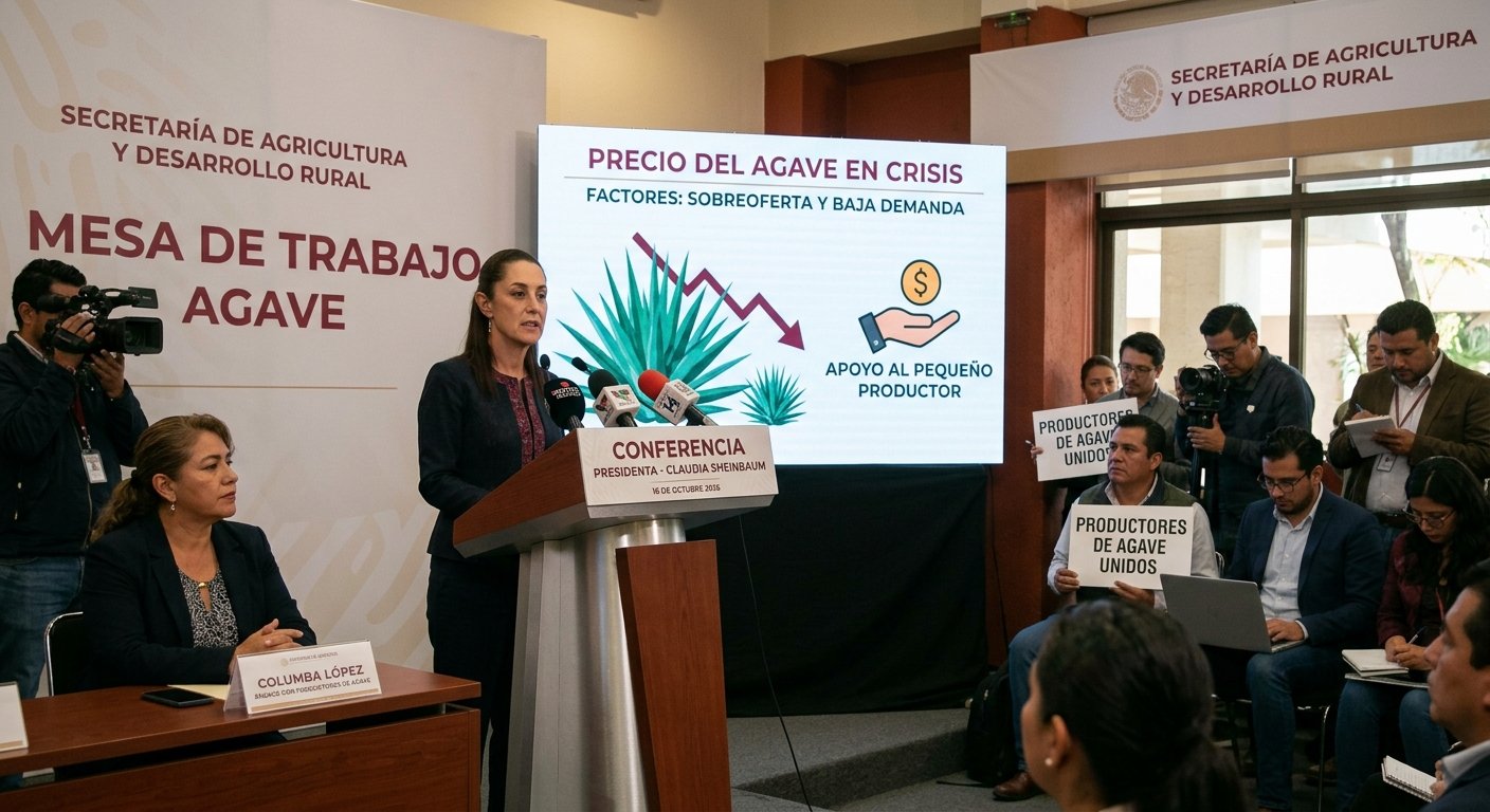 Gobierno federal diseña estrategia para contener el desplome del precio del agave y proteger a pequeños productores