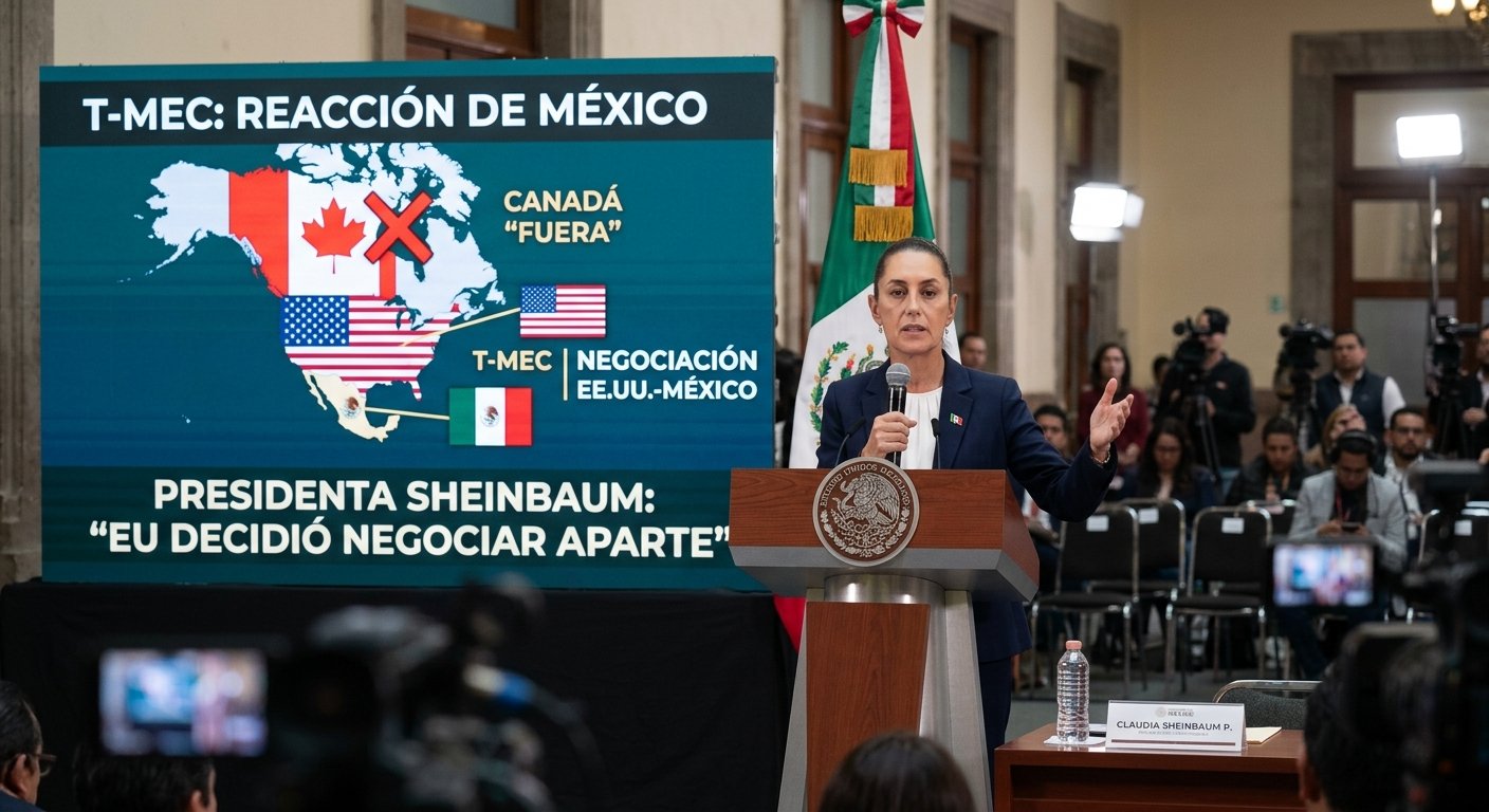 Sheinbaum fija postura ante planteamiento de Trump sobre Canadá: “El T-MEC sigue vigente; EE. UU. optó por diálogos bilaterales”