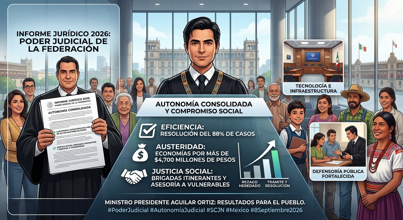 El Poder Judicial rinde primer informe bajo nuevo esquema de autonomía y austeridad