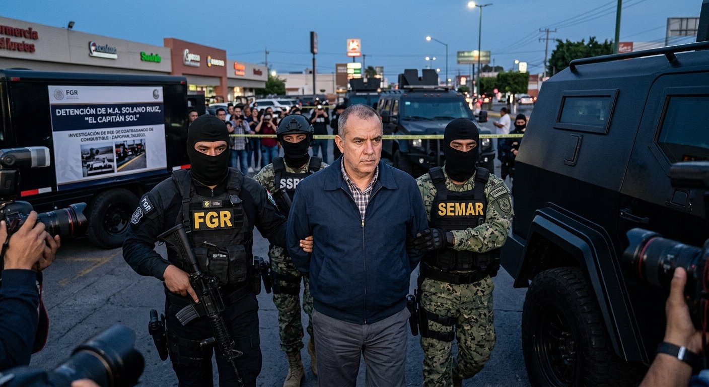 Capturan a “El Capitán Sol”, enlace operativo clave en el esquema de huachicol marítimo de la Marina