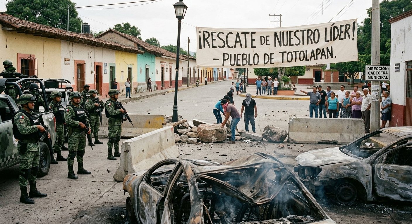 Incursión federal en Totolapan desata ola de violencia, bloqueos y el secuestro de tres mandos policiales en Morelos